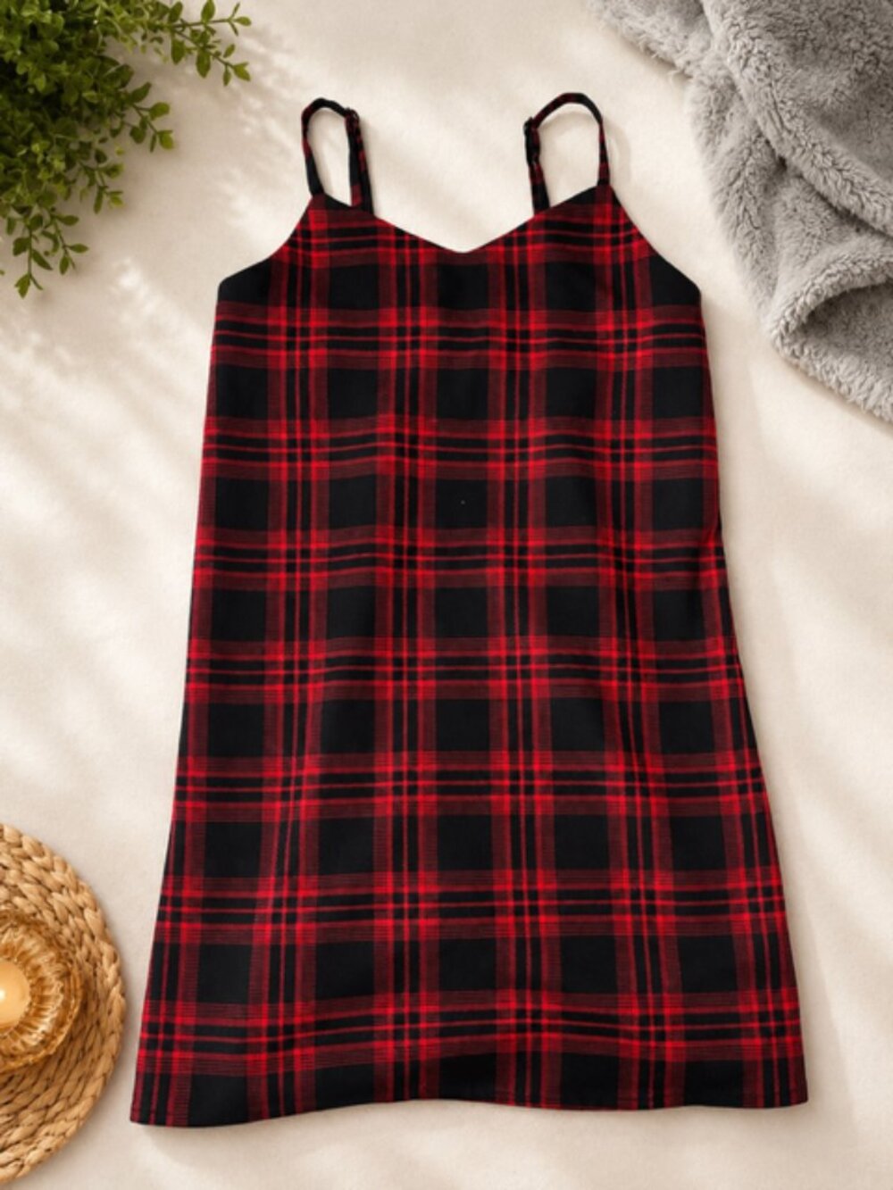 Art Class Plaid Dress – Girls Medium (7/8)